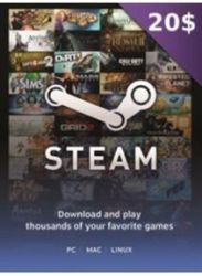 Steam Gift Card $20 - PC Steam Code