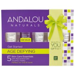 Andalou Naturals Get Started Age Defying Skin Care Essentials 5 Piece Kit