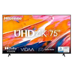 Hisense 75-INCH A6K Series Uhd Direct LED Vidaa Smart Tv