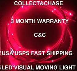 C&c 3FT Moving flashing LED Light-up Charger Data sync Cable For Iphone 5 5S 5C 6 6PLUS Ipad 3 4 Air 1 2 MINI 1 2 3 Nano 7 Touch 5 Red
