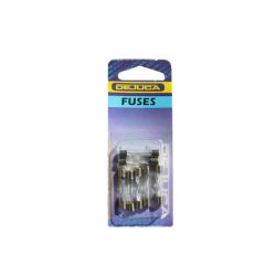 - Fuse - Clear - Glass - 7 X 30MM - 20AMP - 7 CARD - 5 Pack