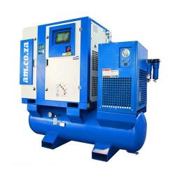 15KW 16BAR Rotary Screw Air Compressor 1.2 M min Permanent Magnet Synchronous Variable Frequency With Touchscreen 6-LEVEL Filter Air Dryer Suitable For 3KW Fiber