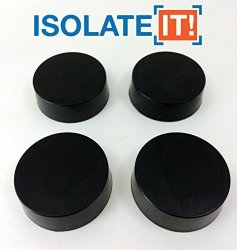 Isolate It: Sorbothane Vibration Isolation Circular Disc Pad 0.5" Thick 1.5" Dia. 70 Duro - 4 Pack