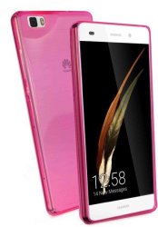Tuff-Luv I14_26 Tpu Silicone Jelly Case Cover For Huawei P8 Lite - Pink
