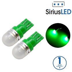Siriusled Super Bright 1 W LED Bulbs With 360 Degree Projection For Car Interior Lights Gauge Instrument Panel Dome Map Side Marker Door Courtesy