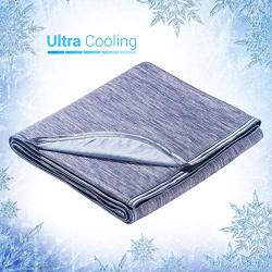 Elegear Revolutionary Queen Size Cooling Blanket Absorbs Body Heat To Keep Adults Children Babies Cool On Warm Nights. Japanese Q-max 0.4 Cooling Fiber 100%