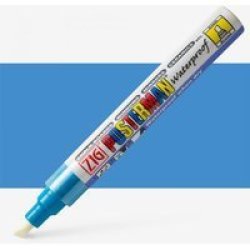 Zig Posterman Chalkboard Pen Broad - Light Blue 6MM Tip