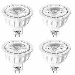 5W LED MR16 Light Bulbs 12V 50W Halogen Replacement GU5.3 Bi-pin Base Soft White 3000K Non-dimmable Pack Of 4