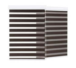 90 X 150 Cm Quality Roller Zebra Blinds Dual Layer Day Night Blinds For Windows-brown