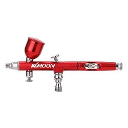 Kkmoon MINI Airbrush Sets Spray Pump Pen Air Compressor Set For Art Painting Craft Cake Spray Model Airbrush Sets Red