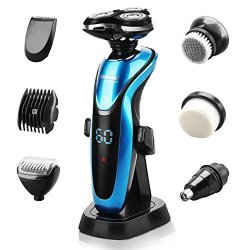 Ceenwes Electricrazor Waterproof Men Beard Trimmer Rechargeable Portable Cordless Electric Shaver Wet And Dry Grooming Kit