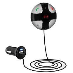 Bluetooth Fm Transmitter For Car Wireless Bluetooth Car Kits Hand-free Calling & A2DP Music Player With 2A USB Charger For Iphone Samsung Motorola Android Phone