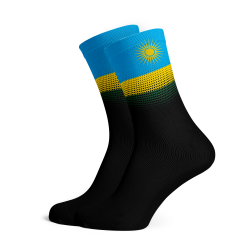 Rwanda Flag Socks - Medium Black