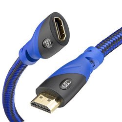 HDMI Extender - Male To Female Extension Cable 6 Feet High-speed 4K Resolution Ready - Supports 1080P And 3D Blu-ray Player 3D