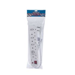Multiplug - Surge Protector - White - 4X16AMP - 4X5AMP - 2 Pack
