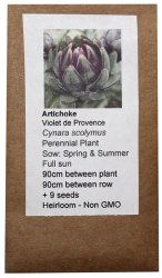Heirloom Veg Seeds - Artichoke - Violet De Provence