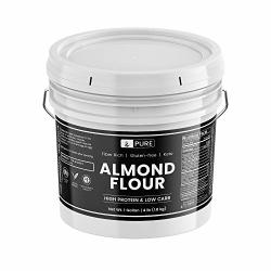 Almond Flour 1 Gallon Bucket 4 Lbs By Pure Organic Ingredients Gluten-free Blanched Ground Vegan Paleo & Keto Friendly Strong Resealable Bucket Also Available In 5 Gallon Bucket