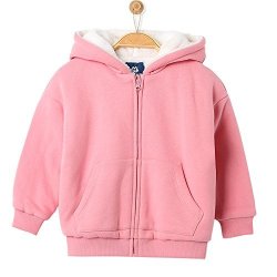 BABY Minibalabala Girls Jacket Winter Keeping Warm Kids Coat Children Cotton Casual Hooded Pink 3T