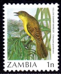 Zambia - 1987 Birds 1n Surcharge Omitted Mnh Sg 486b