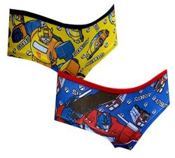 Transformers 2-PACK Womans Cotton Stretch Hipster Panty Large