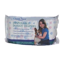 Disposable Doggie Diapers Dog Diaper Absorbant Sanitary - Bulk Packs Available Small 30 Pack