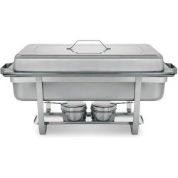 A Superb Brand New 18 8 Stainless Steel 10 Litre Two-burner Lidded Chafing Dish In Its Original Box