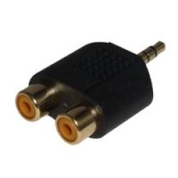 Stereo Adapter 3.5MM Male To 2 X Rca Female