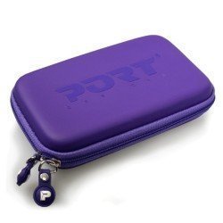 Port Designs Colorado 2.5" Hard Shell Hard Drive Carry Bag in Purple
