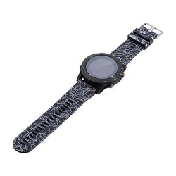 Gbsell Print Replacement Silicagel Soft Band Sport Strap For Garmin Fenix 5X C