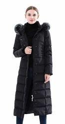 hooded maxi puffer coat