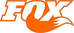 Fox Racing Shox Vinyl Decal 6" Orange