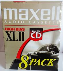 Maxell High Bias Xl-ii 90 Audio Cassette Tape 8 Pack