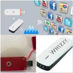 Combo Deal -vodafone 3G Modem Dongle & Whizzy Wi-fi 3G Router