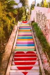 Canvas Wall Art - Micheltorena Stairs