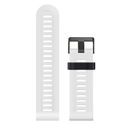 Kr-net Silicone Watch Band Sport Strap Replacement For Garmin Fenix 3 Hr Sapphire White
