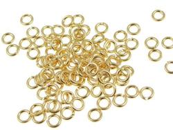 Jump Rings - Gold Plated - 4MM - 50 Pcs
