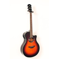 Used Yamaha Apx500iifm Flame Maple Thinline Cutaway Acoustic-electric Guitar Old