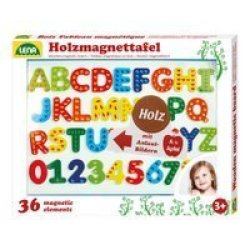Magnetic Board With 26 Letters And 10 Digits Nature Theme