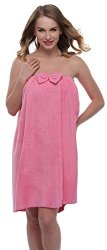Expressbuynow Spa Bath Towel Wrap For Ladies Rose Free Size