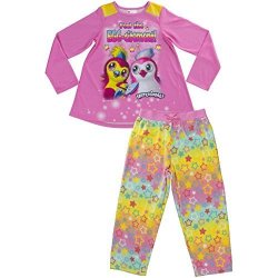 Hatchimals Little Girls' 2-PC Pajama Set Long Sleeve W pant Pink 7 8