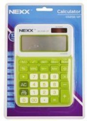 Nexx CD2720 12 Digit Desktop Calculator Green