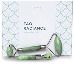 TAO Radiance Anti Aging Best 100% Real Jade Roller For Face Neck Eye Puffiness Treatment Eye Bags Treatment Wrinkle Remover And Dark Circles Remover