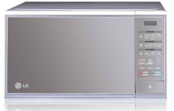 LG - 30 Litre Smart LED Display Solo Microwave - Silver