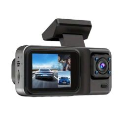Dash Camera With 3 Lens HD Video Recorder - Black