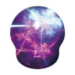 Space Burst Mouse Pad With Gel Wrist Guard Support