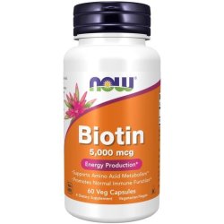 Now Foods - Biotin 5000MCG 60 Capsules