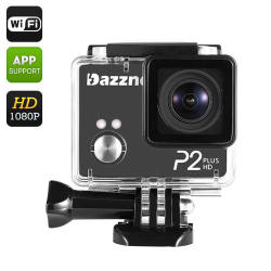 Dazzne P2 Hdplus Action Camera With 2K Resolution And 32G Sd Card