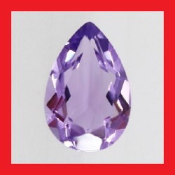 Cubic Zirconium - Nice Lavender Pear Facet - 0.72cts