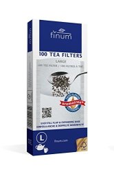Finum 100 Tea Filters Large White