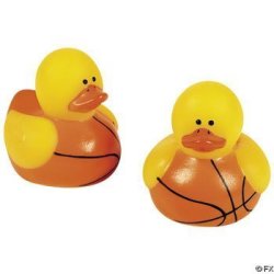 OTC 24-PC MINI Basketball Rubber Ducky Party Favors